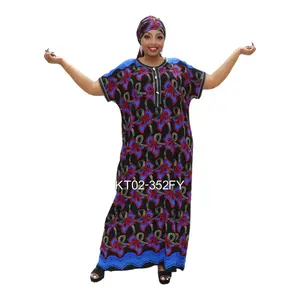 アフリカ服女性ドレスマキシスタンダードナイジェリアボウボウダンシキアフリカプリントドレス