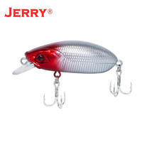 Leurre de pêche artificiel rigide flottant 5cm 9.3g 9 couleurs, type Minnow et Crabkbait, avec yeux 3D, pour la pêche à la truite AJERRY