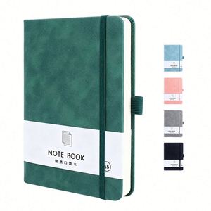 High Quality Office Diary Notebook With Elastic Band Custom Logo PU Leather Hard Cover A5 <b>Note</b> <b>Book</b> for Business Gift Wholesale - Product Image 1