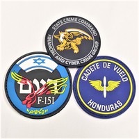 Patch en caoutchouc souple en PVC personnalisé pour vêtements, lettres rondes en relief 3D