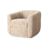 Ensemble de canapés modernes de luxe en gros, fauteuil individuel, chaise club à structure en bois massif, coussins en peluche faits à la main pour salon et appartement
