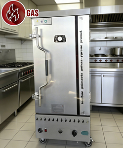 ตู้นึ่งข้าวแก๊สเชิงพาณิชย์ 12 ถาด สแตนเลส สำหรับโรงอาหารและร้านอาหาร - Product Image 1