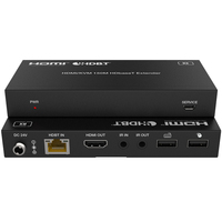 Extenseur HDMI HDBaseT 18 Gbps jusqu'à 150 m, prend en charge la fonction USB KVM et POC