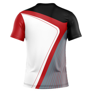 T-shirt a girocollo in poliestere 100% da <span class=keywords><strong>uomo</strong></span> all'ingrosso con stampa sublimata a manica corta con grafica t-shirt sportive per corsa da <span class=keywords><strong>Tennis</strong></span> - Product Image 3