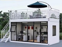 Maison-capsule en acier de style moderne et luxueux, personnalisable, pour hôtel, bureau ou hébergement