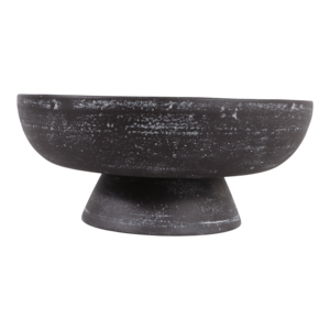 Moderna Ciotola Decorativa in Terracotta su Piedistallo, Centrotavola per Tavolino da Caffè, Stile Artigianale - Product Image 4