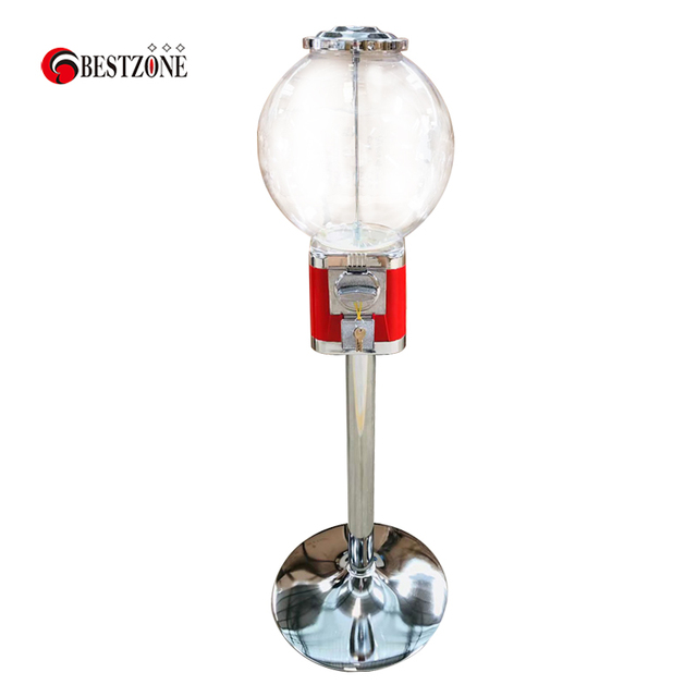 Bouncing Ball Capsule Toy Gumball Sweet Candy Vending Machine With Standing