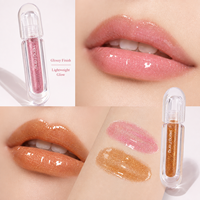 Vente en gros de rouge à lèvres longue tenue, gloss liquide cosmétique, stick brillant, gloss scintillant, gloss transparent, gloss personnalisé OEM ODM