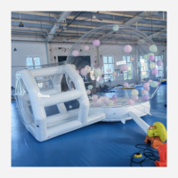 Maison de bulles gonflable de qualité commerciale personnalisable, tente de bulles gonflable scellée à l'air avec souffleur d'air