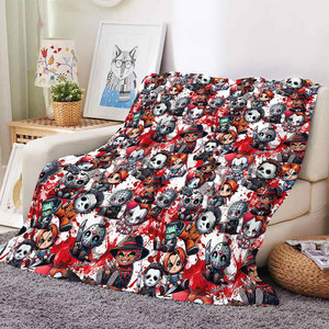 ผ้าห่มฟลีซพิมพ์ลายตัวละครฮาโลวีนปี 2026 แบบพกพา ใช้ได้ทั้งที่บ้านและเดินทาง เหมาะเป็นของขวัญสำหรับเด็กและผู้ใหญ่ - Product Image 4