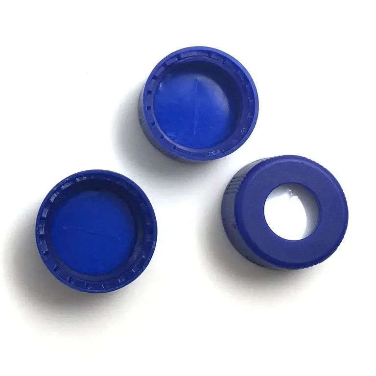 AIJIREN factory Wholesale customization Pp cap with ptfe silicone Septum for 9mm 8mm 2ml Autosampler HPLC Vials
