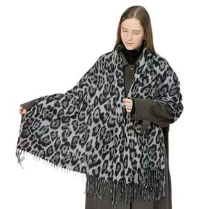 2026 Fashionable Luxurious Double Layered Jacquard Big <strong>Paisley</strong> <strong>Pashmina</strong> Multifunction Shawl Wrap <strong>Scarf</strong> for Lady - Product Image 2