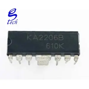 Ka2206b Dip12 2-х канальный аудио усилитель мощности микросхема Ka2206 интегральная микросхема Ic ka2206 аудио усилитель мощности чип KA2206B DIP