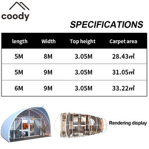 Modern açık kamp eğlence çadırı kabuk lüks otel çadır coody bei ke çadır - Product Image 3