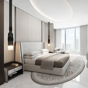 환대 만든 5 스타 표준 럭셔리 디자인 현대 호텔 침실 가구 세트 침실 스위트 호텔 침실 세트 미국