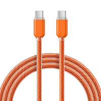 Câble de charge rapide USB-C vers USB-C 65W PD avec étui de protection en silicone, cordon de données Type-C pour iPhone 17 16 15 Samsung MacBook