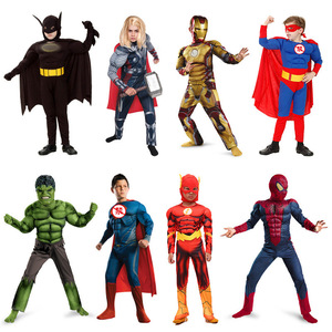 Disfraces de superhéroes para niños, trajes de cosplay de Los Vengadores, Spider Man, Batman, Iron Man, Hulk, Thor, Flash, para niños de 8 a 13 años - Product Image 1