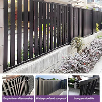 Panneaux de clôture en métal Clôture d'intimité ventilée de style persienne verticale en aluminium