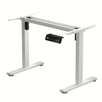 Table de bureau électrique à hauteur réglable à prix avantageux, avec cadre vertical élévateur, ergonomique et à mémoire de forme