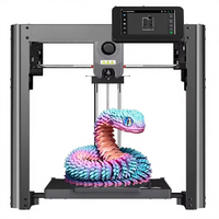 Imprimante 3D CoreXY entièrement métallique FDM avec nivellement automatique, vitesse maximale de 600 mm/s, buse détachable en 3 secondes, extrudeur direct 280°C, PLA, 220x220x220mm