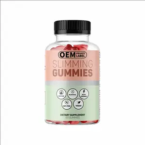 Private Label Afslankende Gummies Voor Ondersteuning Van Gewichtsverlies Spijsvertering Systeem Voedingssupplement Krimpen Opgeblazen Vetcellen