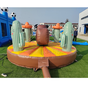 Toro Inflable Artificial de PVC para Juego, Parque de <span class=keywords><strong>Cactus</strong></span>, Parque Infantil Inflable, Juego de Toro de Rodeo, Juego Deportivo Interactivo para Carnaval - Product Image 4