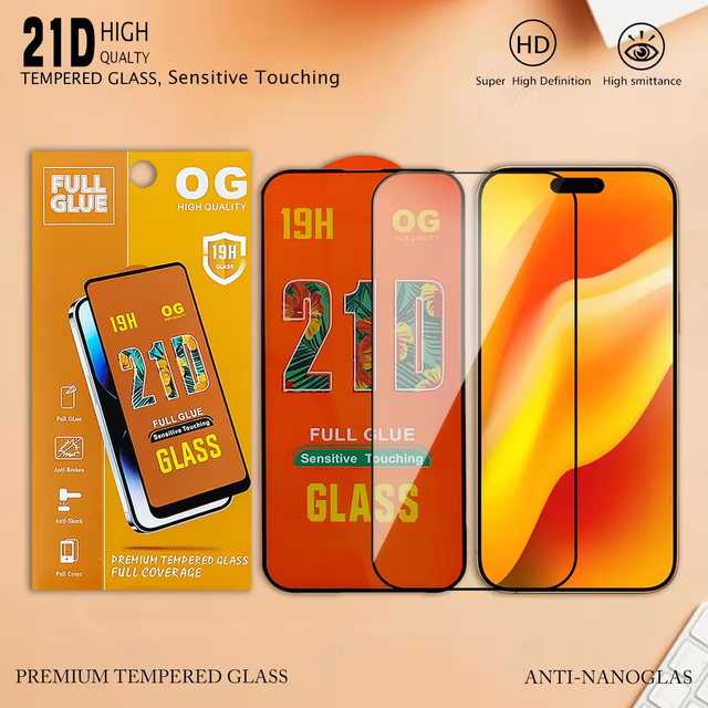 High-quality Color Panel Printing 2.5d Hd Og Full Glue Tempered Glass Waterproof Screen Protector for Google Pixel 6a 7a 3 4 5 6
