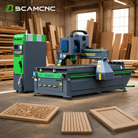 Machine de découpe, gravure et sculpture CNC 3 axes robuste pour panneaux de porte de cabinet, enseignes en bois 3D, MDF, acrylique, PVC et mousse