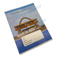 Vente chaude 18x24cm Ghana cahier d'exercices 40 feuilles ligne unique imprimé selle couture reliure papier couverture Note.1