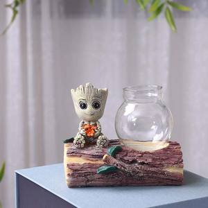 <span class=keywords><strong>Groot</strong></span>-<span class=keywords><strong>maceta</strong></span> de resina creativa, modelo bonito, pluma de juguete, <span class=keywords><strong>maceta</strong></span> de jardín de flores, macetas suculentas de Cactus - Product Image 4