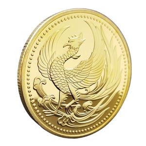 Culture traditionnelle japonaise Phoenix <span class=keywords><strong>Nirvana</strong></span> pièce commémorative 2024 étranger plaqué or échelle d'oiseau tribu UV métal Phoenix croix - Product Image 5
