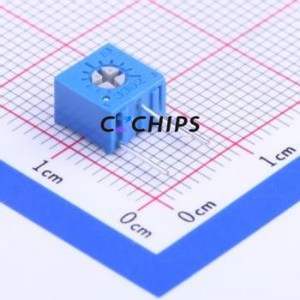 ตัวต้านทาน/โพเทนชิโอมิเตอร์แบบปรับได้สำหรับ3362X-1-501LF ผ่านชิ้นส่วนรู (THT)-3P, ตัวต้านทาน7x6.6มม. 500Ohm 10% 500mW 100ppm/℃ - Product Image 1