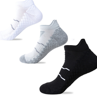 Chaussettes de compression respirantes personnalisées avec logo, coussinées à la cheville, vente en gros OEM Xiangyi, dropshipping