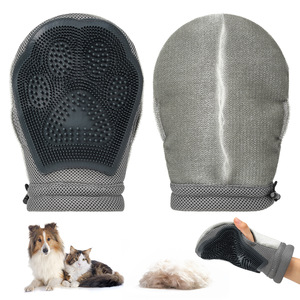 Gants de toilettage pour animaux de compagnie de la famille Dalton, taille unique, en matériau TPR, pour l'élimination des poils des chiens et des chats - Product Image 5