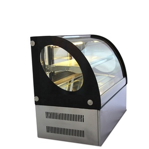 Chất Lượng Tốt Bảng Hàng Đầu Kính Cong Bánh Hiển Thị Tủ Lạnh/Bánh Hiển Thị Showcase - Product Image 3