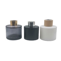 Conteneur de parfum aromatique rond Simple et transparent personnalisé, diffuseur d'huile essentielle de parfum de maison, accessoires bouteille d'aromathérapie en verre