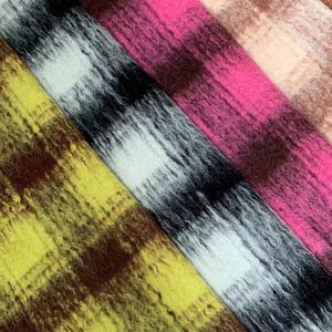 600G 68% Wol 6% Alpaca 26% Polyester Enkel Gecontroleerd Zacht Lang Haar Waterrimpelstof - Product Image 3