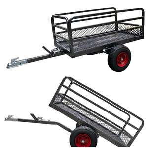 <span class=keywords><strong>Remorque</strong></span> utilitaire en acier et polyéthylène pour ATV avec roues de 16 pouces pour jardin, ferme, <span class=keywords><strong>moto</strong></span> et utilisation tout-terrain - Product Image 5
