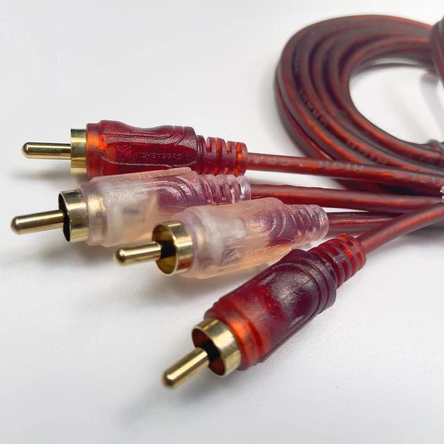 Shielding 2 RCA to 2 RCA AV RCA Audio Cable