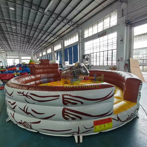 Toro mecánico inflable de calidad comercial para juegos al aire libre, juego de rodeo. - Product Image 3