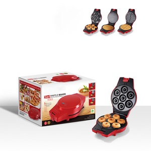 Electric Donut Maker 6083 <b>Waffle</b> Maker Double-Sided Heating Multifunction Breakfast <b>Machine</b> Ceramic Panel Plastic Housing - Product Image 4