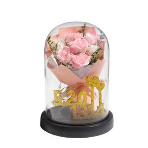Cadeau de la Saint-Valentin, du Nouvel An chinois, bouquet de roses recouvert de plastique, cadeau d'anniversaire, confession pour petite amie, cadeau écologique, LED nocturne - Product Image 5