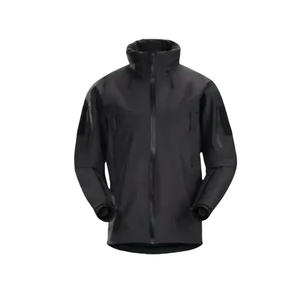 <span class=keywords><strong>Veste</strong></span> en nylon tissé solide et imperméable pour hommes, respirante, mince, col montant, fermeture éclair, coupe-vent, imperméable, pour les activités de plein air décontractées - Product Image 3