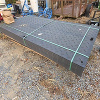 Tapis de protection du sol en HDPE robuste 4x8 pieds, antidérapant, pour couverture du sol, capacité de charge de 120 tonnes, pour chantier industriel