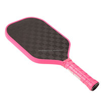 Raket Pickleball 12K Serat Karbon Inti Sarang Lebah Tahan Lama Berkualitas Tinggi 16mm Kontrol Daya Model Pro Panjang untuk Hiburan