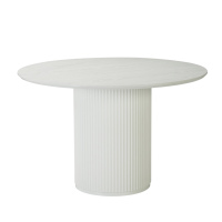Table basse blanche minimaliste nordique 1200 mm, plateau en MDF écologique et durable sans peinture, table centrale moderne pour salon, OEM
