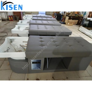 Kisen Low Price Shampoo Bed Fashion Europe <b>Style</b> <b>Head</b> Spa Water Circulation Fumigated Salon Table Customized Color - Product Image 5