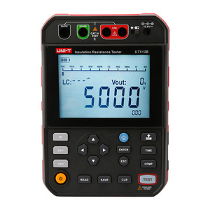 UNI-T UT513B 2.00T/UT513C 5.00T Insulation Resistance Testers 5kV 999 <b>Sets</b> Data IV 600V PI Lithium Battery <b>PC</b> Software - Product Image 1