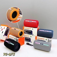 Speaker musik Pulse biru, pengeras suara LED warna tahan air dengan kartu sisipan U Disk Radio FM TWS