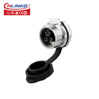 Connecteur push-pull étanche CNLINKO 3 broches connecteur d'alimentation personnalisé prise audio femelle connecteur de prise mâle femelle étanche